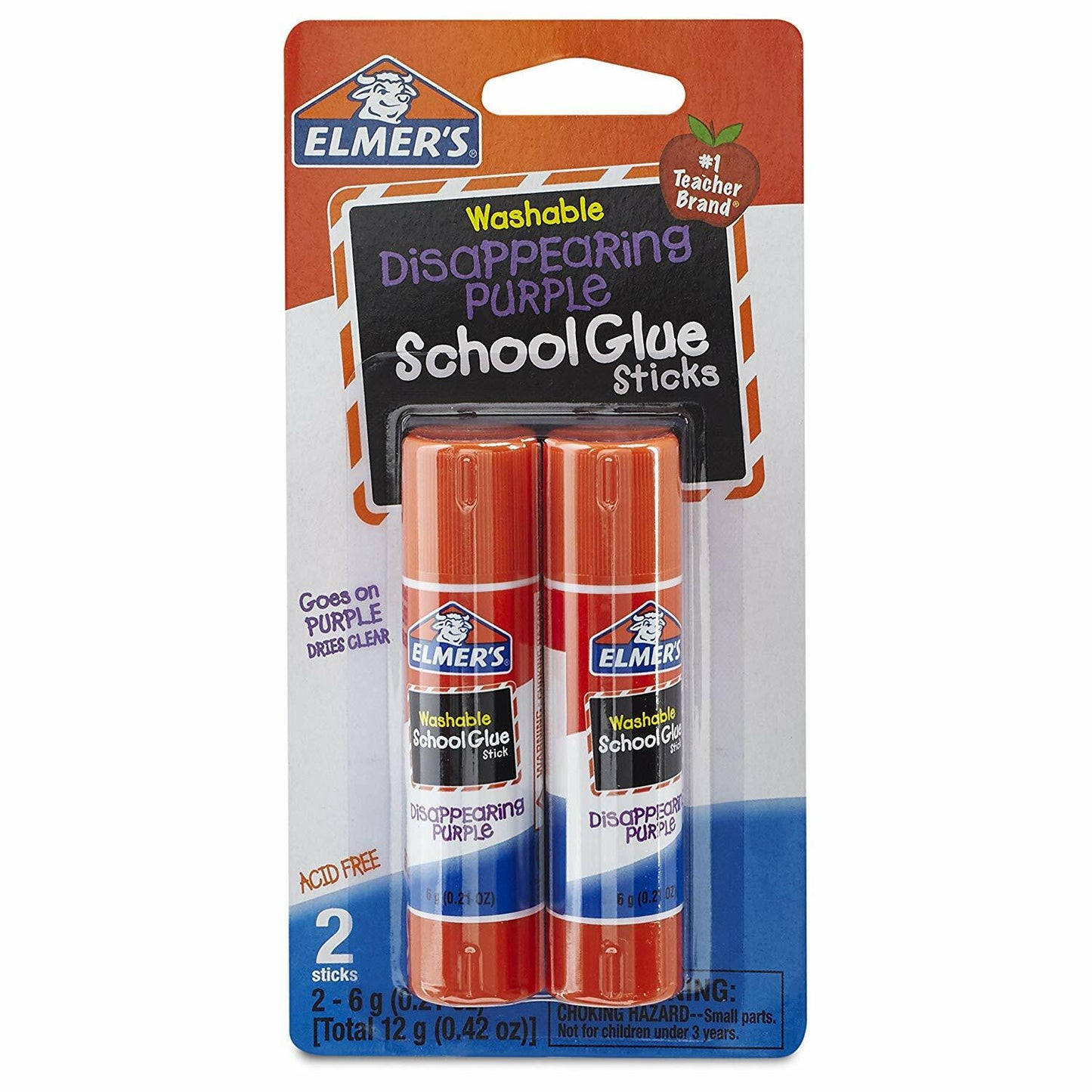 Glue Stick .21 oz Purple