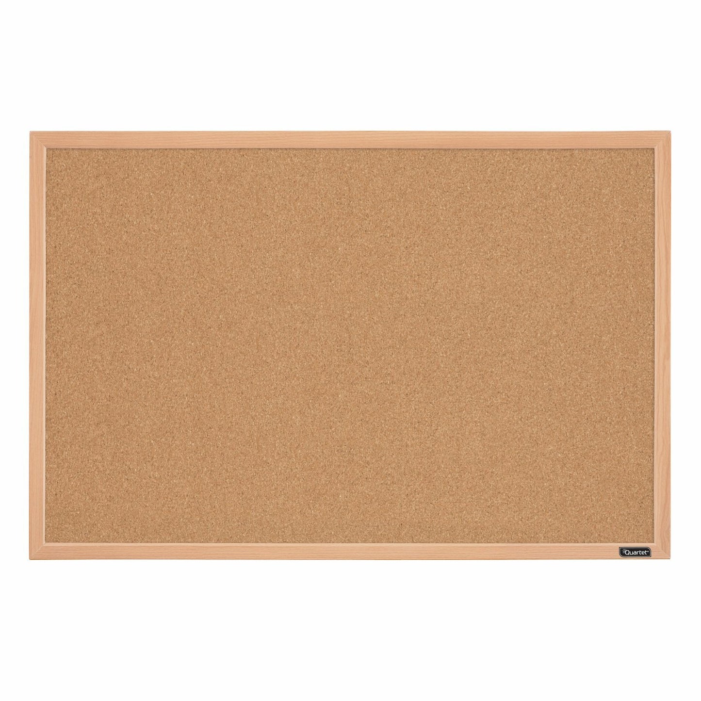 Bulletin Board, 23" x 35", Corkboard, Oak Finish Frame