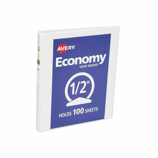 Binder Economy View, 0.5" Round Ring