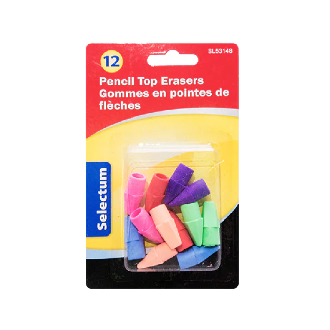 Pencil Top Erasers (pk-12)