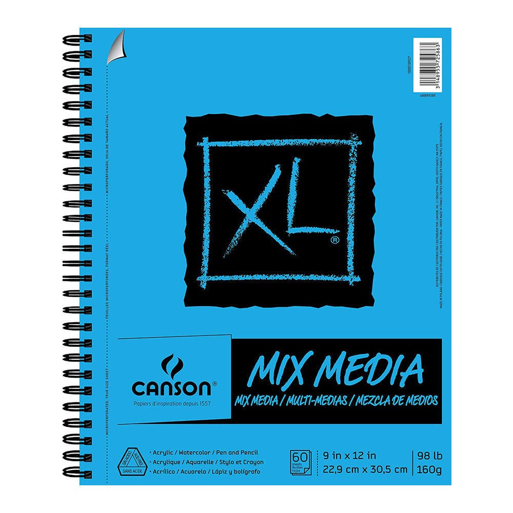 Pad Mix Media 9x12" 98# 60-Shts