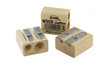 2 Holes Sharpener Wood