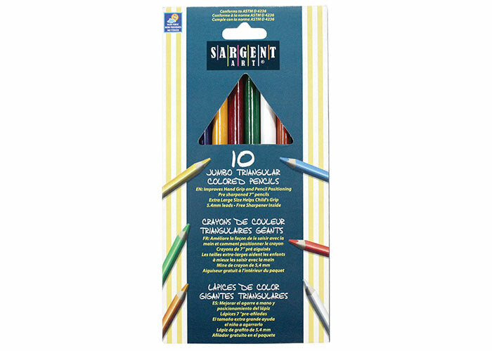 Colored Pencil Jumbo Triangular (pk-10)