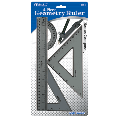 Geometry Ruler (4 pcs)