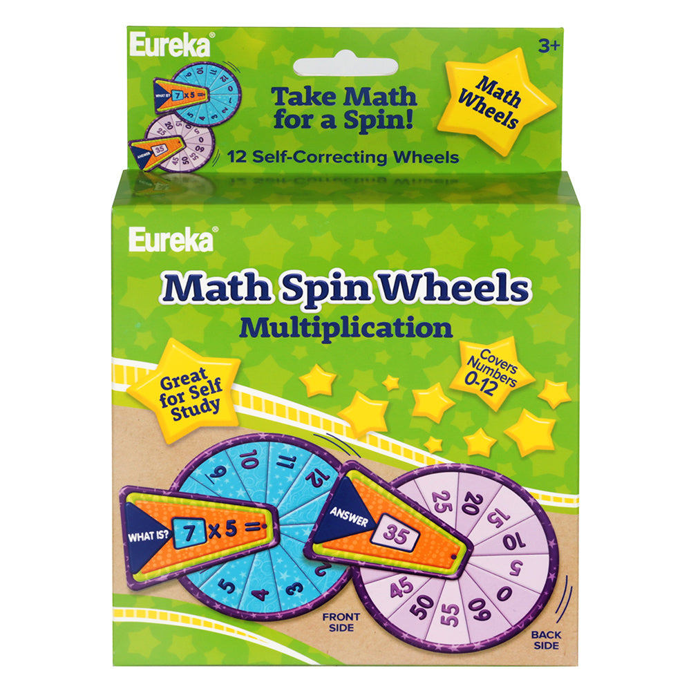 Math Spin Wheels Mutiplication - Numbers 0-12