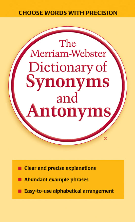 Synonyms and Antonyms Dictionary