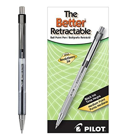 Pen Better Retractable Ballpoint Black