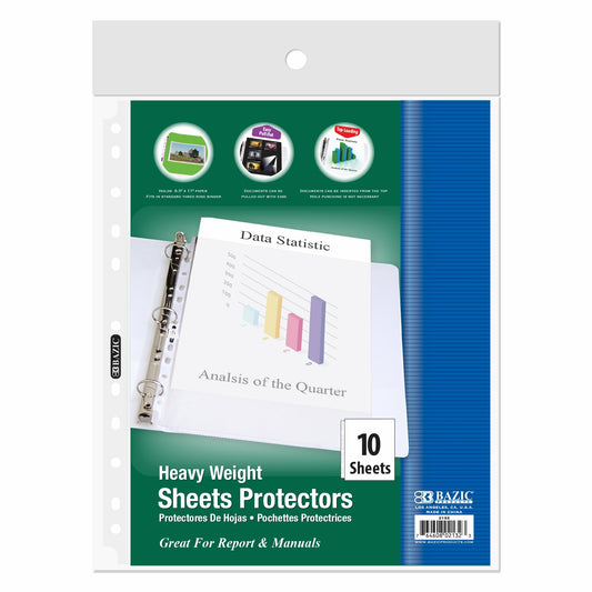 Sheet Protectors Heavy [pk-10]