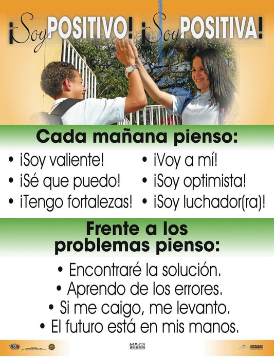 Poster ¡Soy Positivo! ¡Soy Positiva!