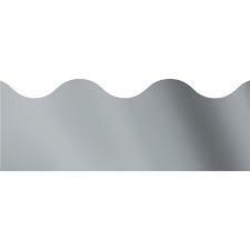 Borders Silver Metallic