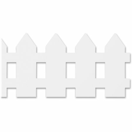 Borders White Fence