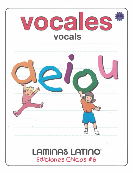 Libro de láminas de Vocales- Español