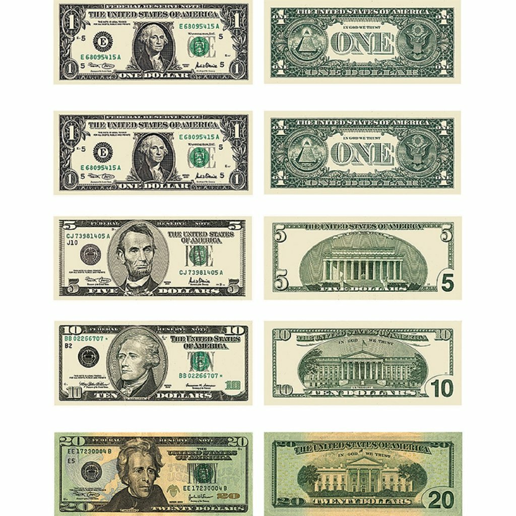Stickers Money, U.S. Bills (PK-60)