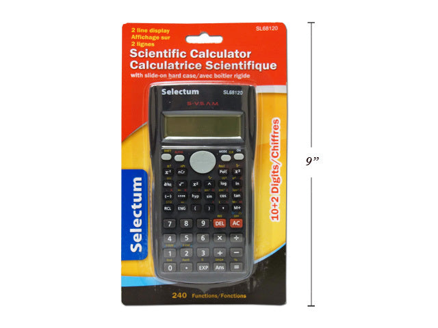 Scientific Calculator 240 Functions 2 Line Display