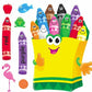 Colorful Crayons Bulletin Board Set