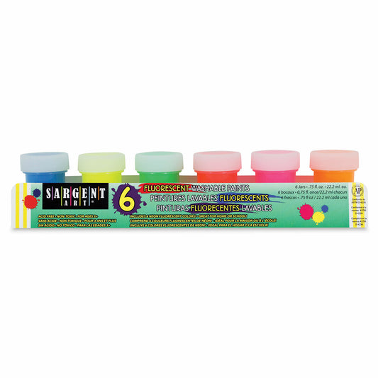 Tempera Paint Fluorescent [pk-6]