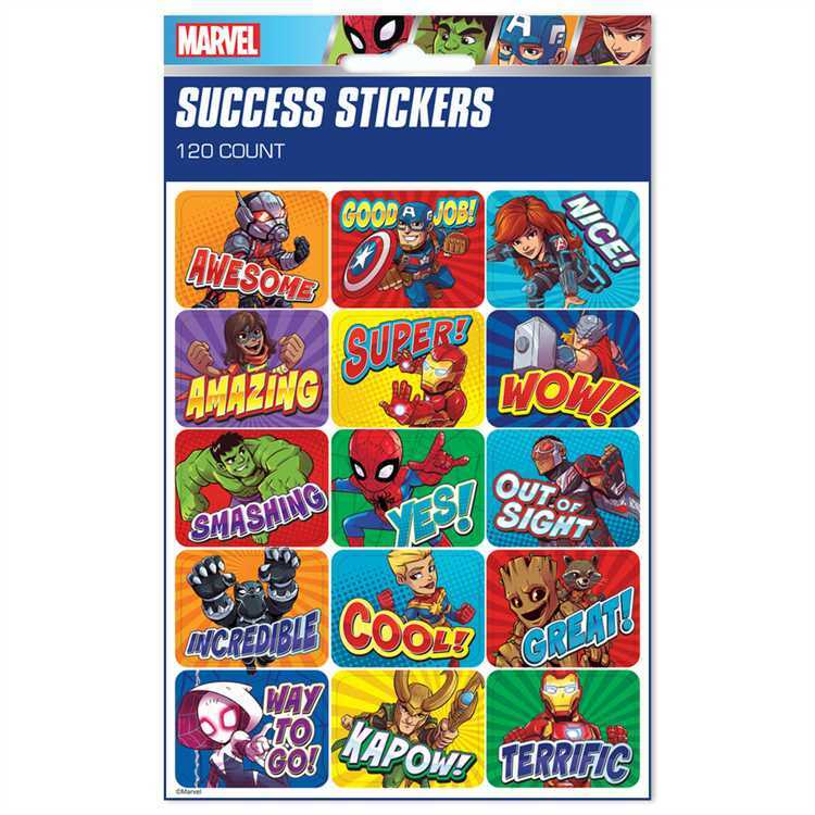 Super Hero Adventure Success Stickers