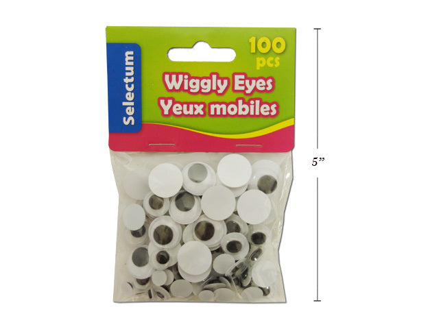 Wiggly Eyes Assorted Sizes (pk-100)