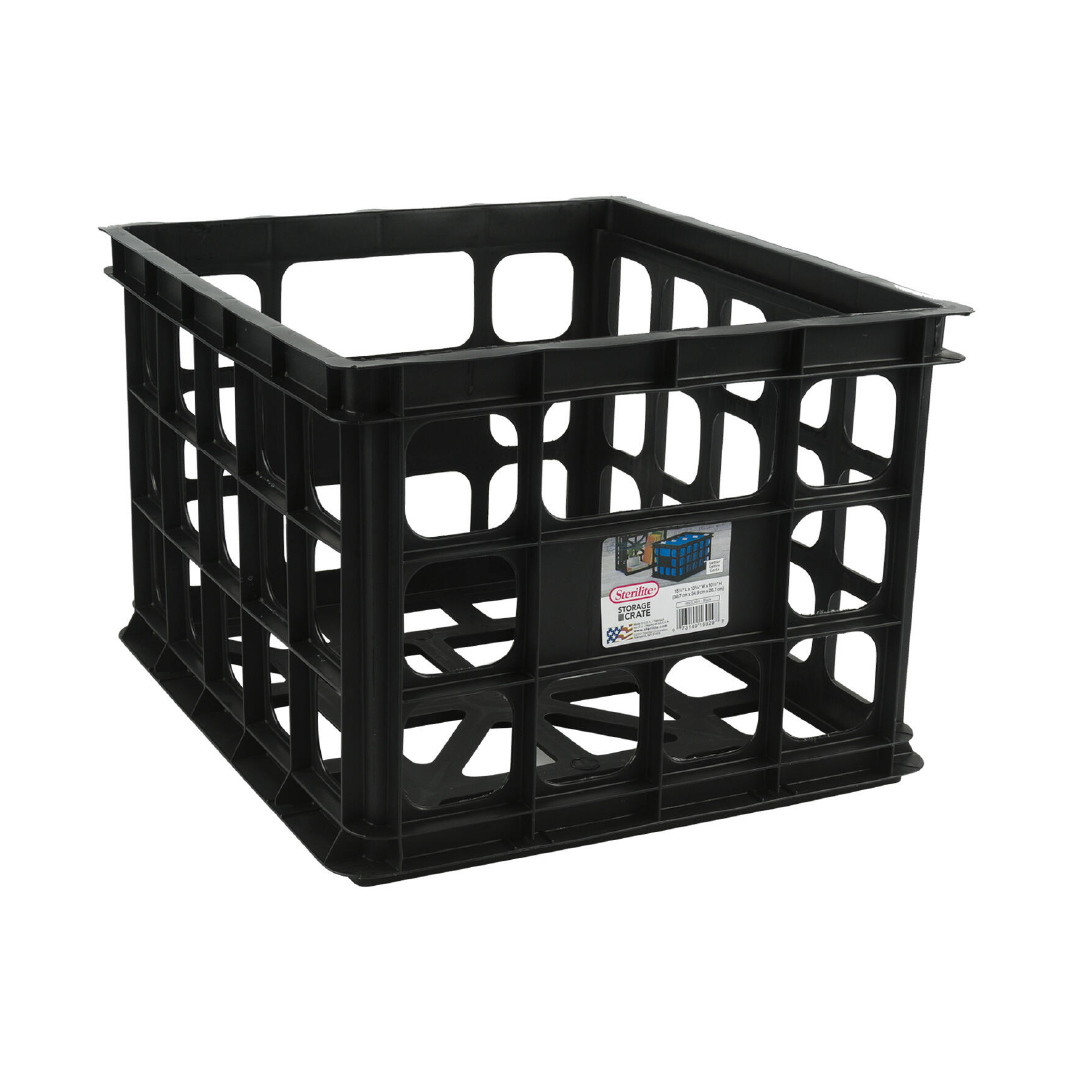 Storage Crate Black 10.5" Humacao School Supply