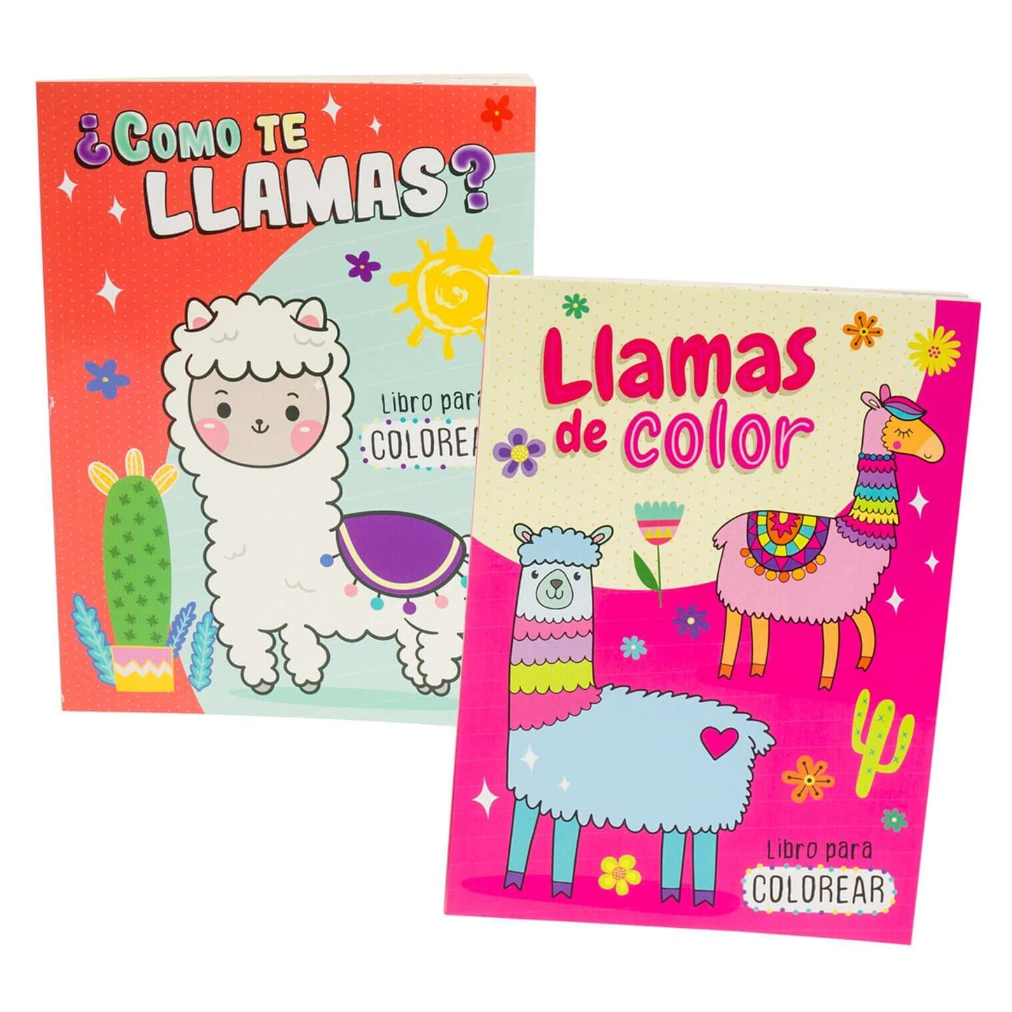 Coloring Book Spanish Llamas