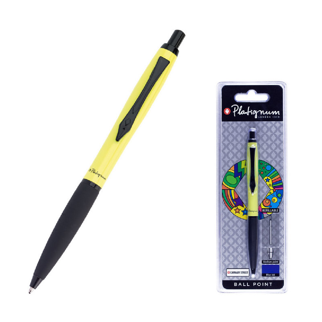 Ball Pen w/refill Yellow