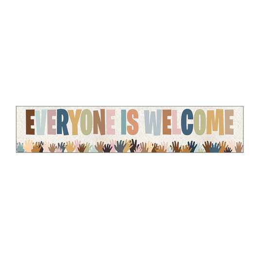 "Everyone is Welcome" Helping Hands Banner