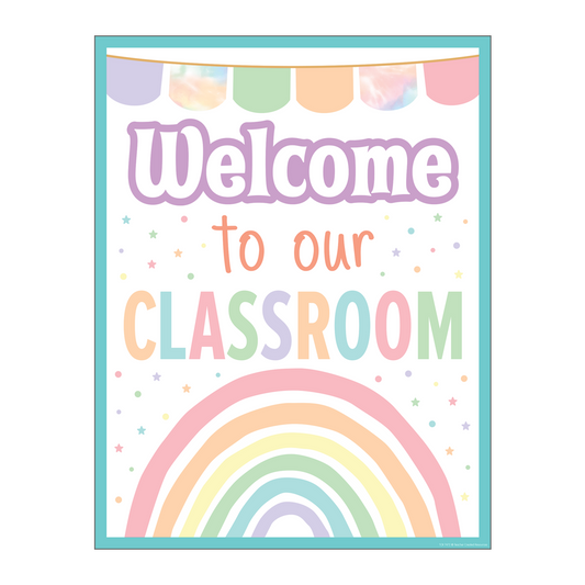 Poster Welcome "Pastel Pop"
