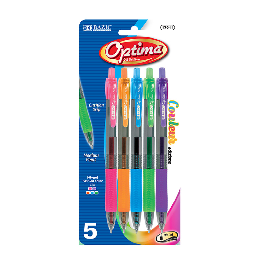 Oil-Gel Ink Pen Color Optima [pk-5]