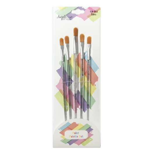 Brush Clear Handle Flat [pk-5]
