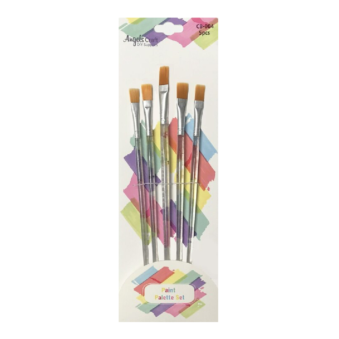Brush Clear Handle Flat [pk-5]