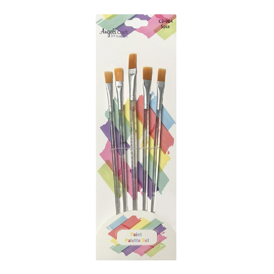 Brush Clear Handle Flat [pk-5]