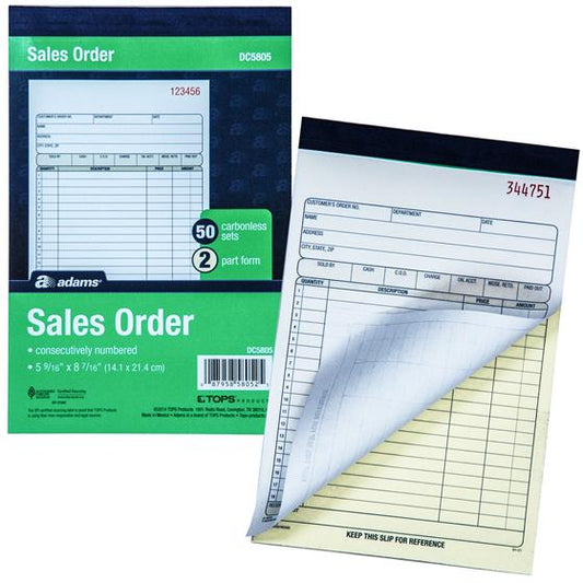 Sales Order Book 6" x 9" 2-Parts Copy [EACH]