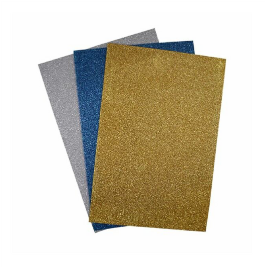 Foamy Glitter 8.5 x 11.5" Asst [pk-3]