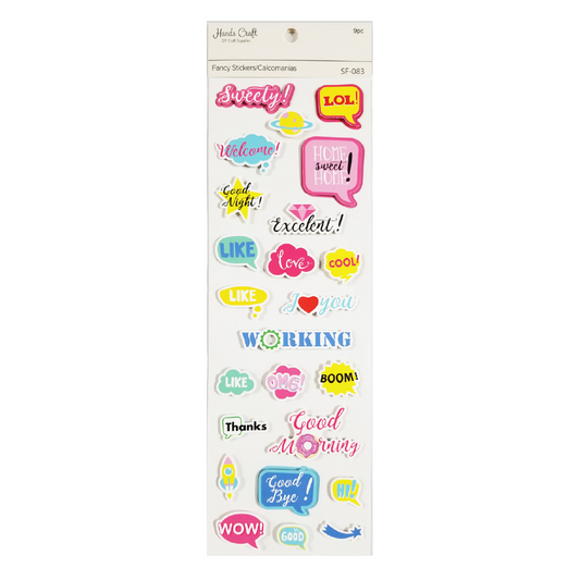 Stickers 3D Words