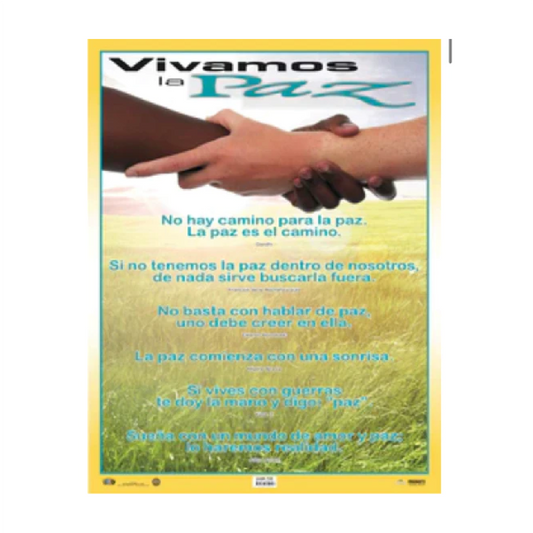 Poster ¡Vivamos la paz!