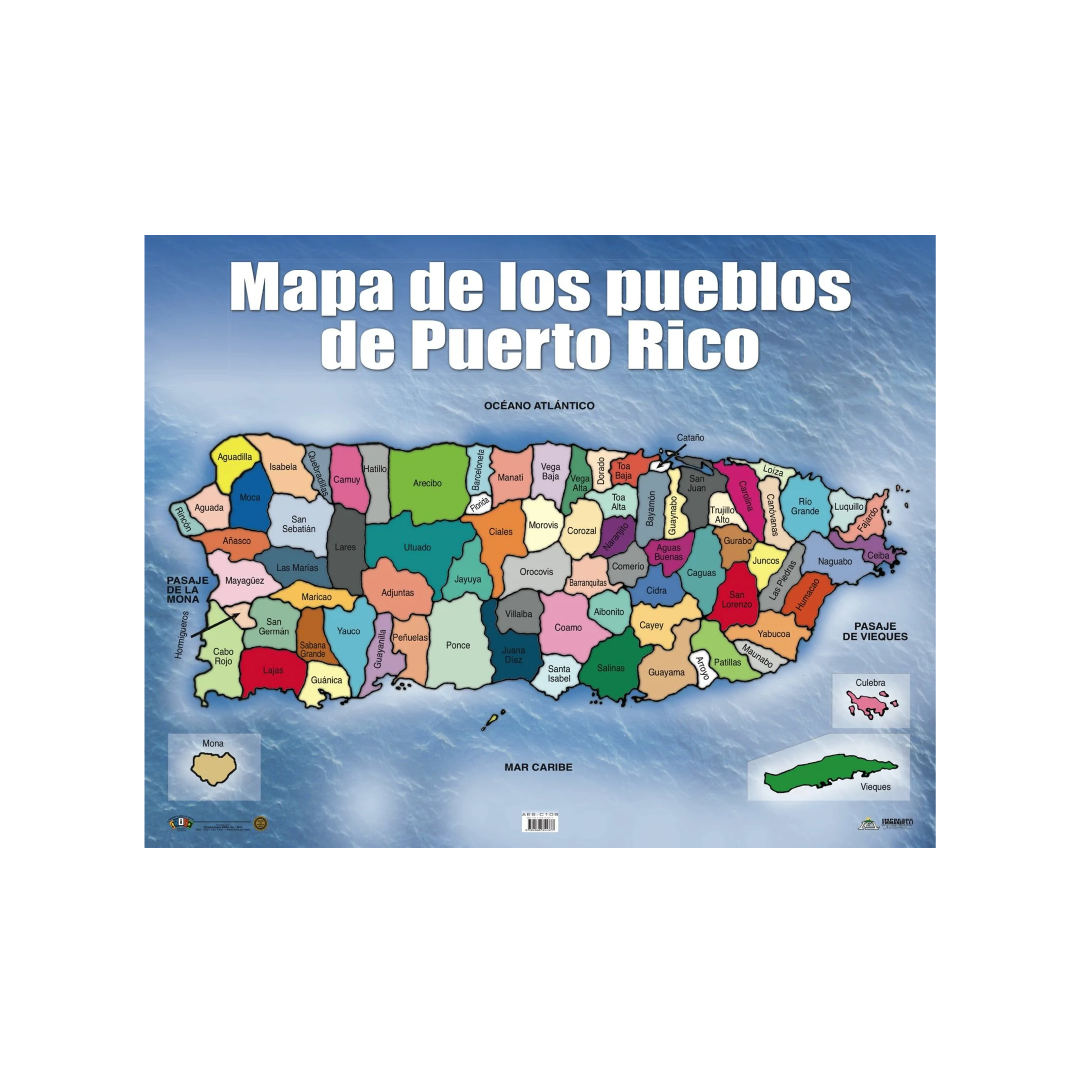 Mapa De Los Pueblos De Puerto Rico
