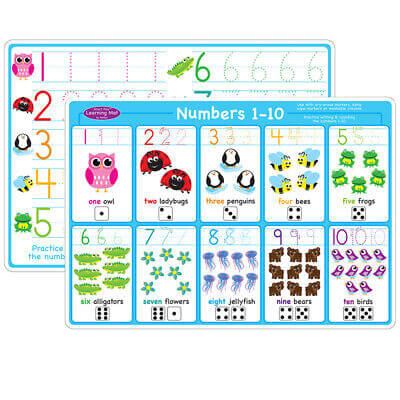 Learning Mat Numbers 1-10 [12.25