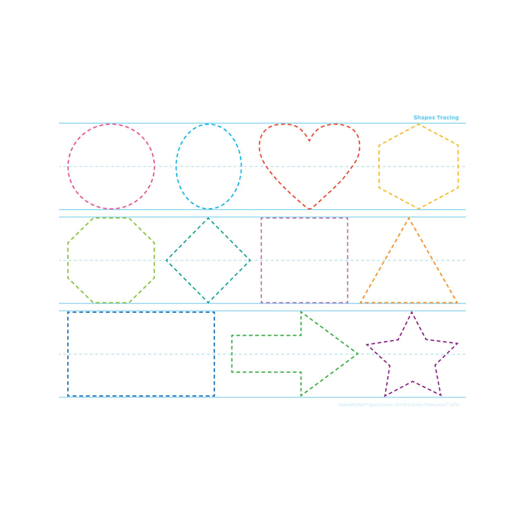 PosterMat Shapes Tracing - 9.5" x 13"