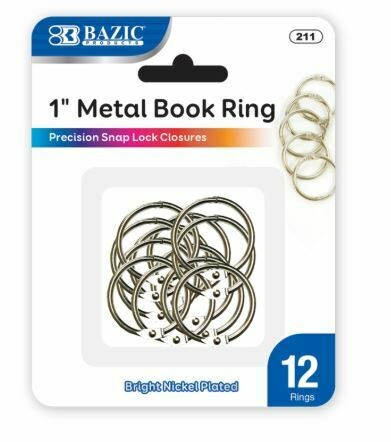 Book Ring Metal 1" [pk-12], BC
