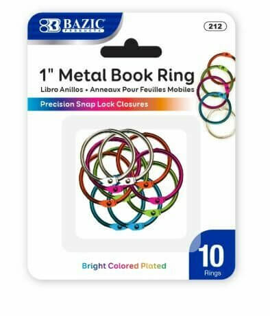 Book Ring Metal Asst. [pk-10], BC – Humacao School Supply