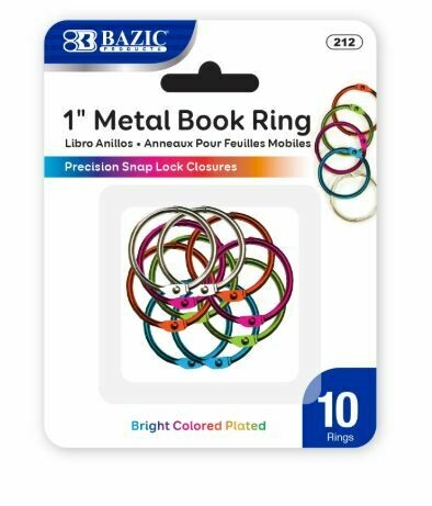 Book Ring Metal Asst. [pk-10], BC