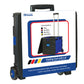 Folding Cart Blue on Wheels w/ Lid Cover