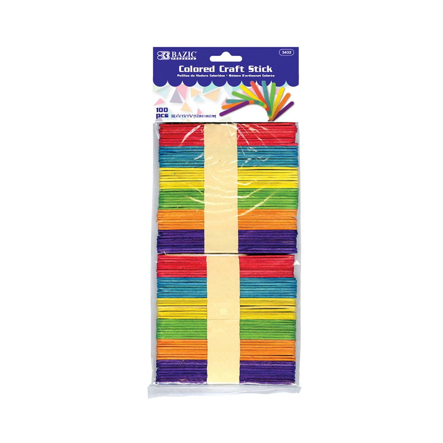 Craft Sticks Colored [pk-100]