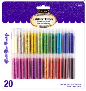 Glitter Tubes 2g [pk-20]