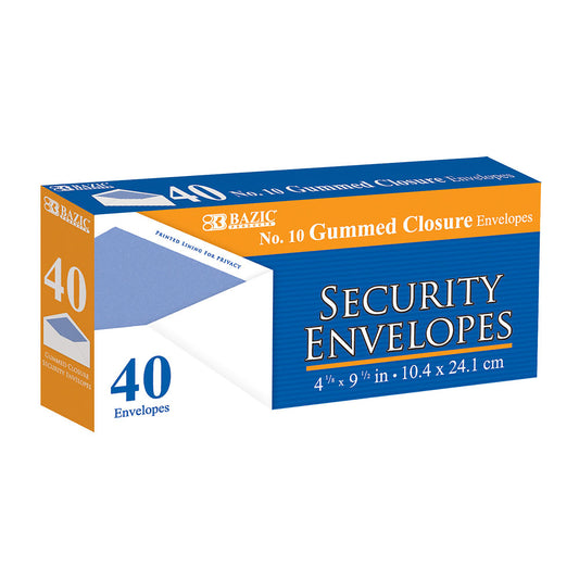 Envelopes #10 Security [bx-40]