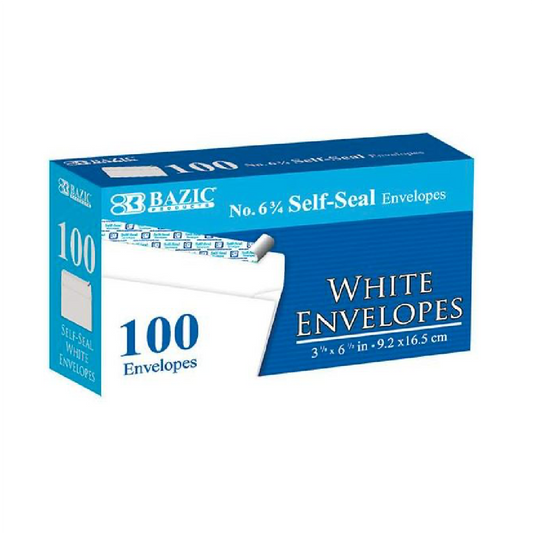Envelope #6 3/4 Self-Seal White [100/Pack]