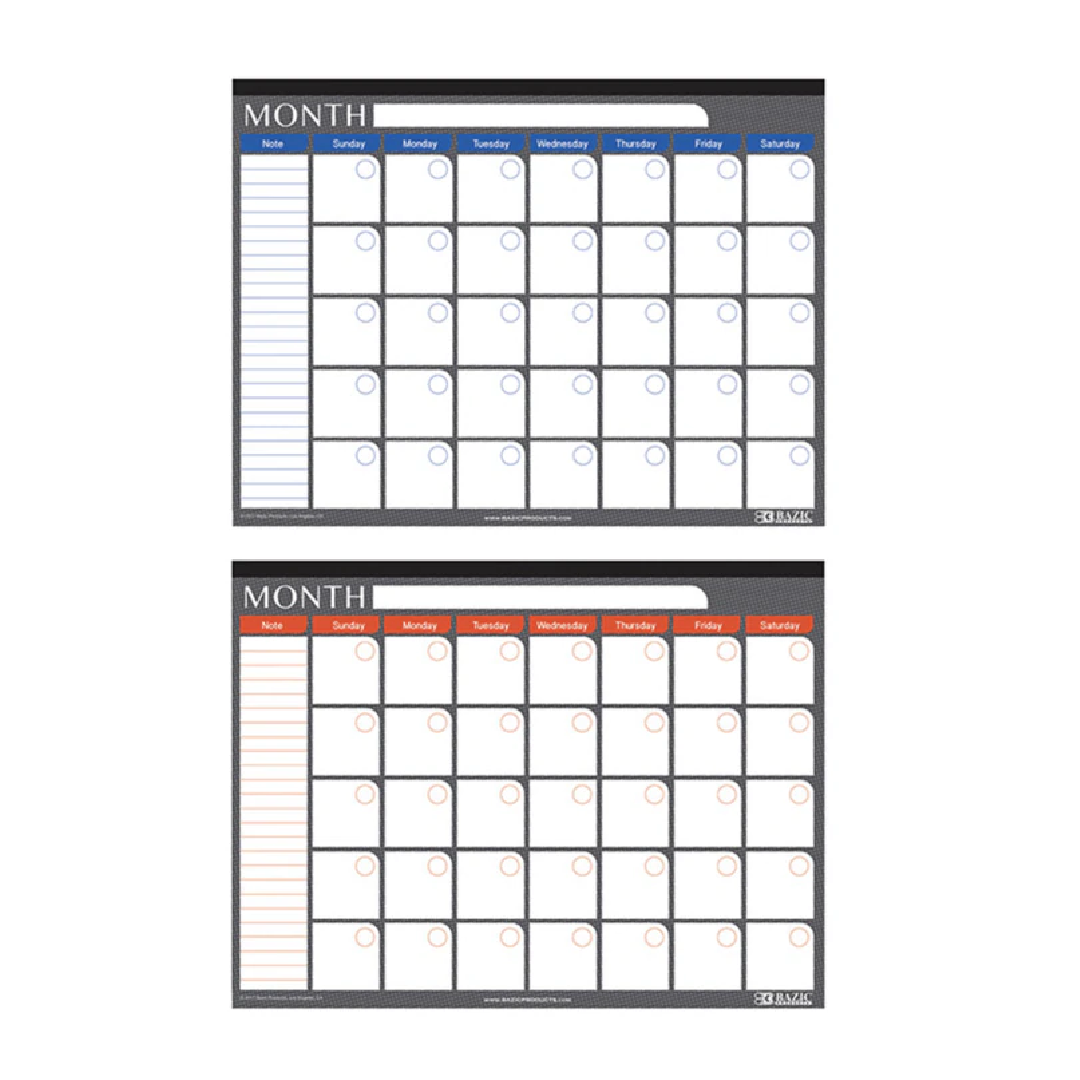 Calendar Deskpad Undated 17x22 [EACH]