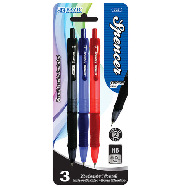 Mechanical Pencil 0.9mm Spencer [pk-3]