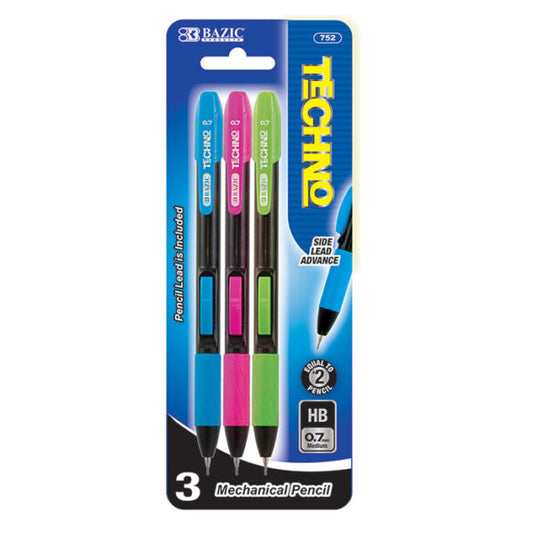 Mechanical Pencil Techno 0.7mm [pk-3]