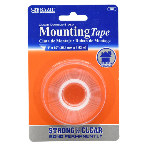 Mounting Tape Clear 1"